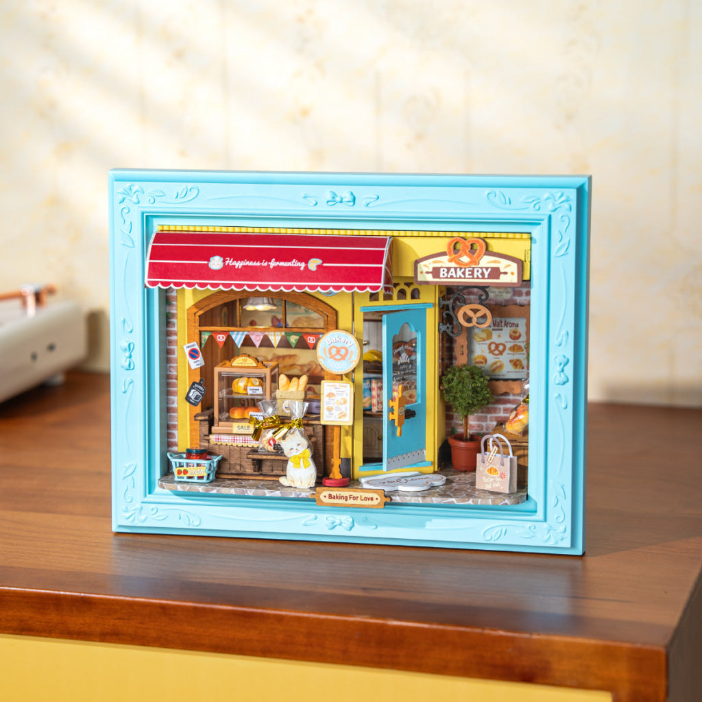 Rolife Fluffy Cat Bakery 3D Wooden Puzzle DP001 - Dropship
