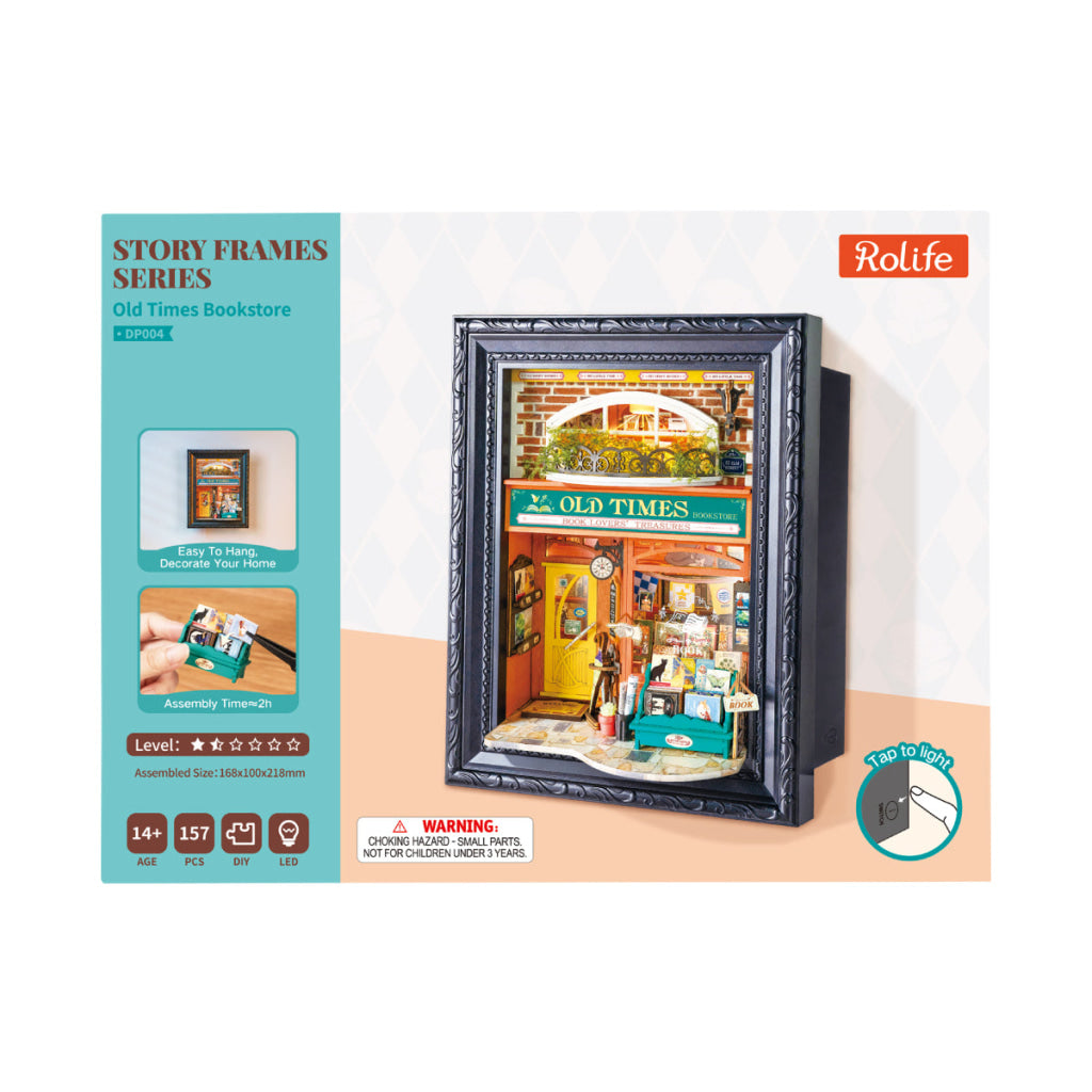 Rolife Old Times Bookstore 3D Wooden Puzzle DP004 - Dropship