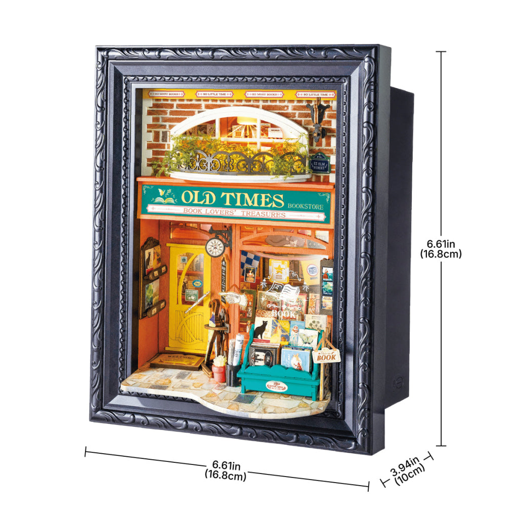 Rolife Old Times Bookstore 3D Wooden Puzzle DP004 - Dropship