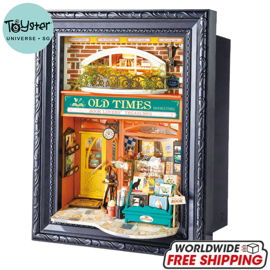 Rolife Old Times Bookstore 3D Wooden Puzzle DP004 - Dropship