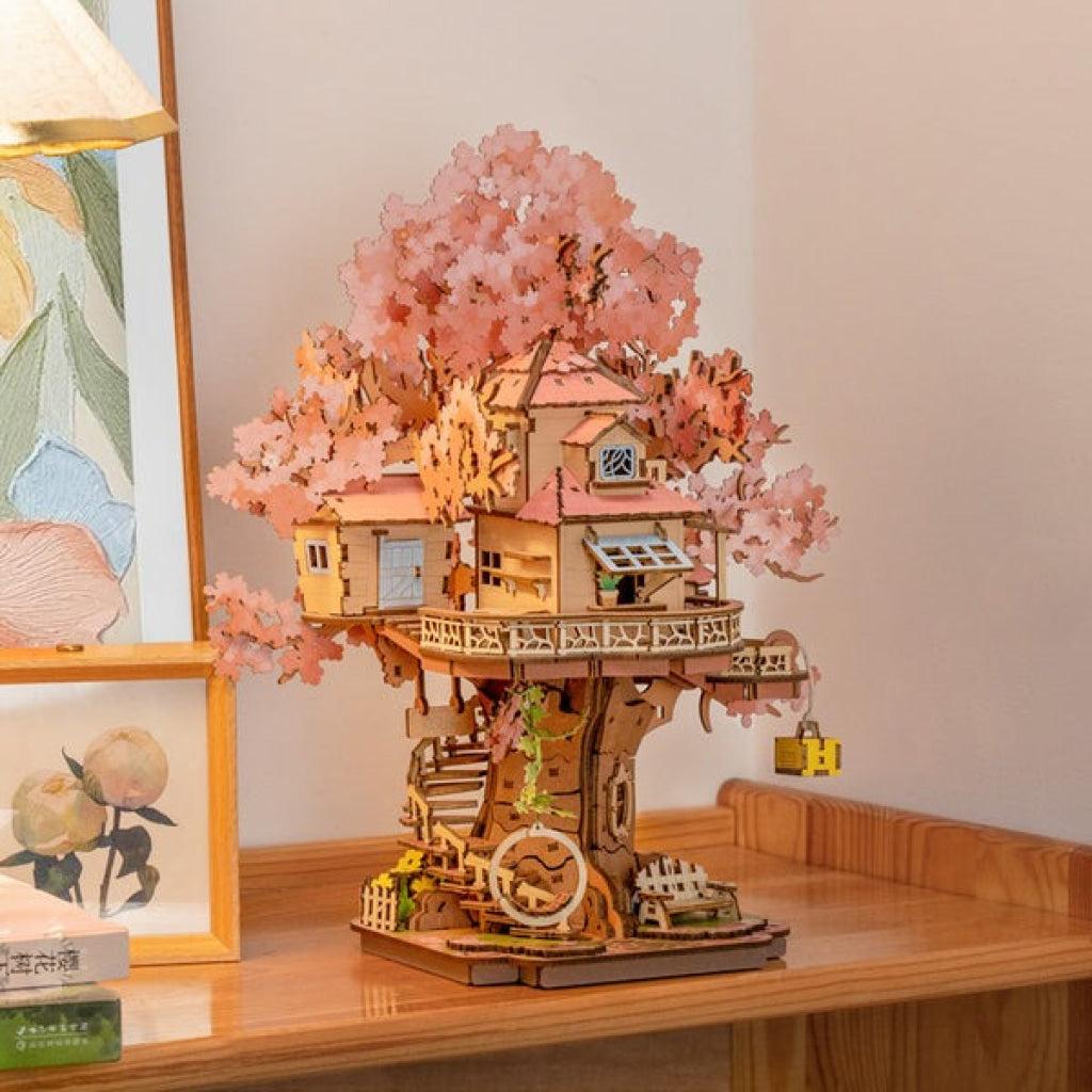 Rolife Sakura Tree House DIY Wooden 3D Puzzle TGS04 - Robotime