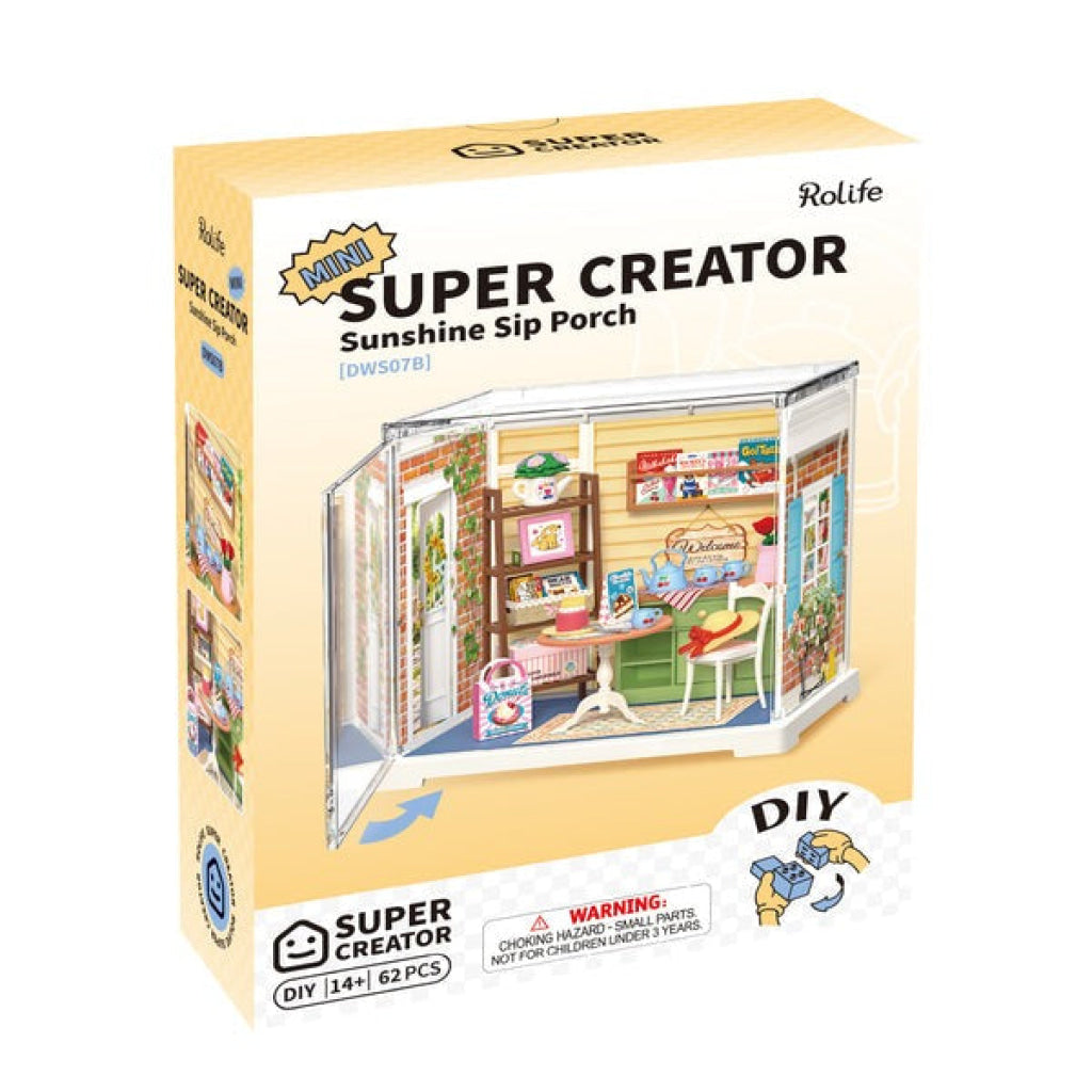 Rolife Sunshine Sip Porch DIY Miniature House DWS07B - Dropship