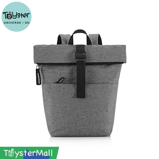 rolltop backpack twist silver