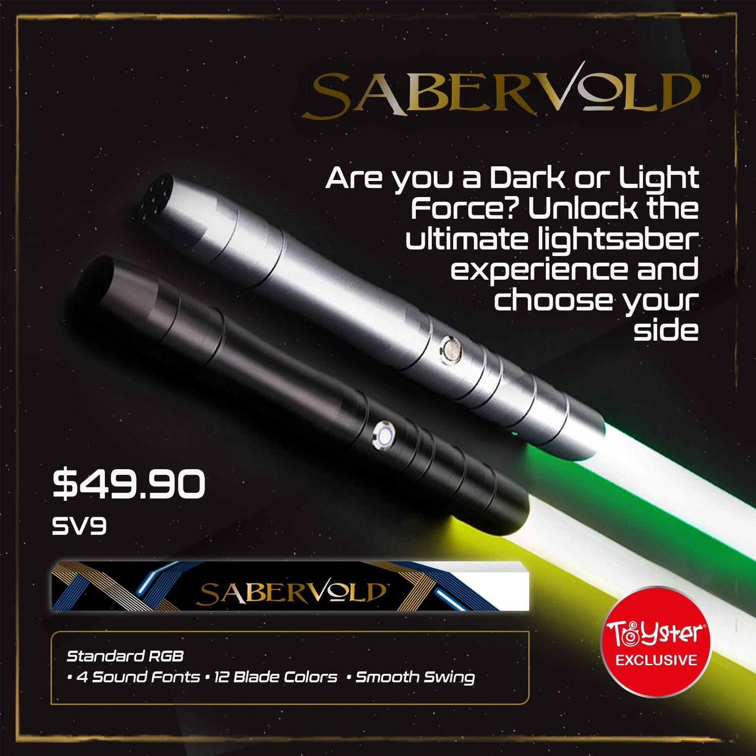 SaberVold SV9 Lightsaber - Standard RGB SaberVold
