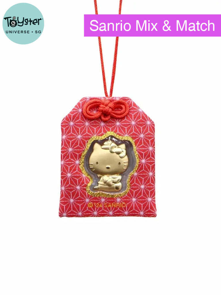 Sanrio Hello Kitty Friends Collection Gold Foil With Charm Bag