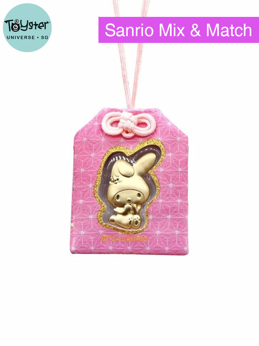 Sanrio My Melody Friends Collection Gold Foil With Charm Bag Hello Kitty
