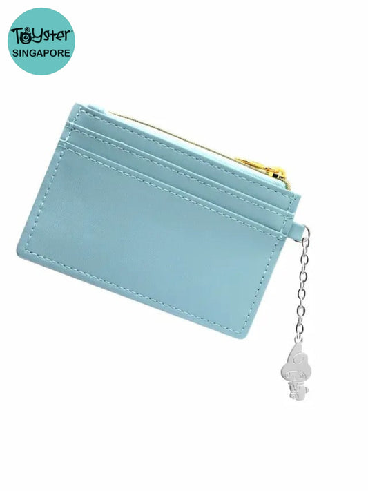 Sanrio My Melody ’Go Shopping’ Light Blue Cardholder With Silver-Plated Charm Hello Kitty