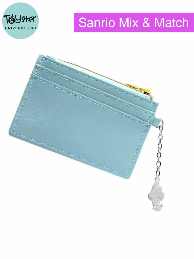 Sanrio My Melody ’Go Shopping’ Light Blue Cardholder With Silver-Plated Charm Hello Kitty