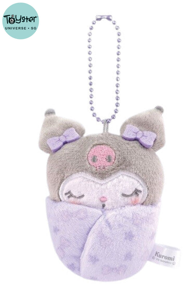 Sanrio Soft Swaddle Mascot Key Ring - Kuromi