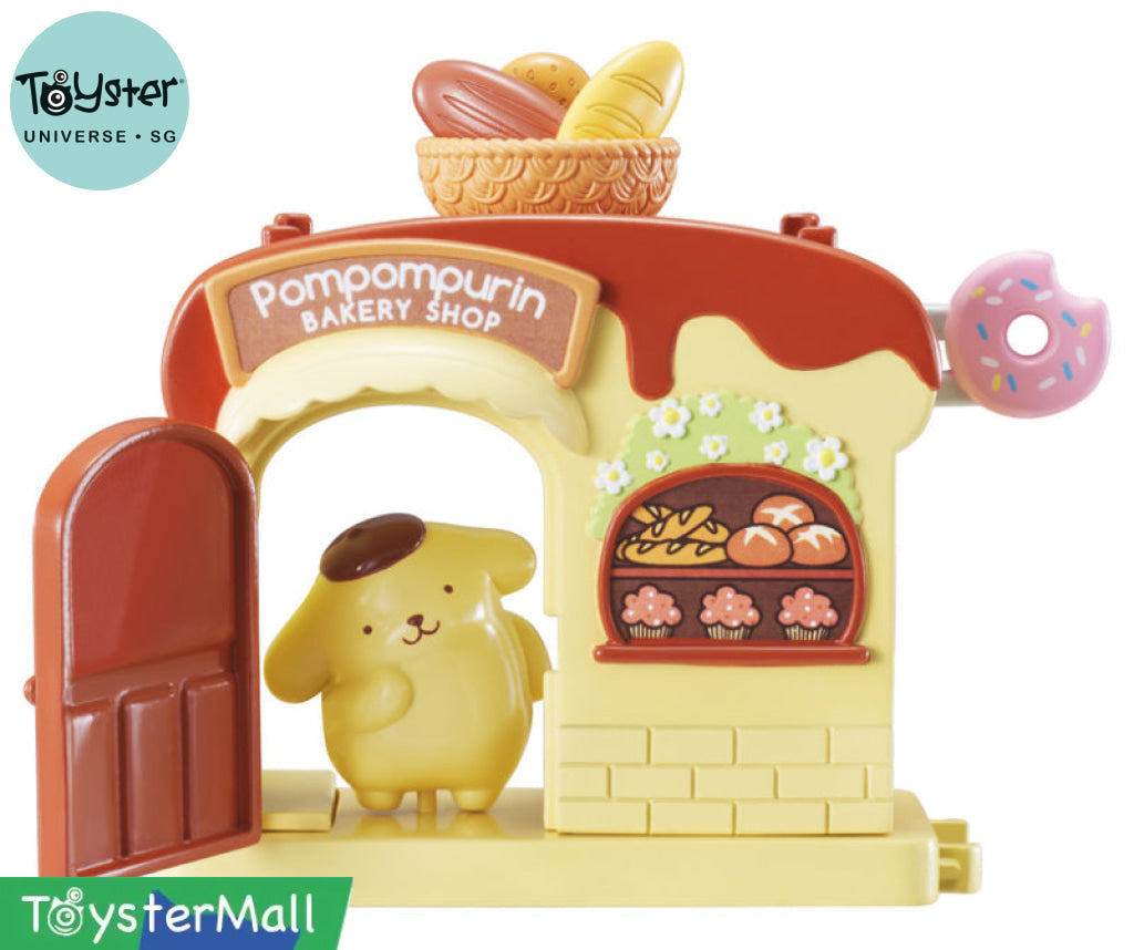 Sanrio Stacked Play House Streetscape Series - Pompompurin Hello Kitty