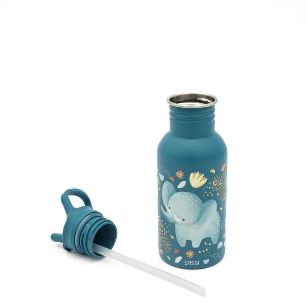 Sassi Chewy the Elephant 500 ml Stainless Steel Bottle SASSI