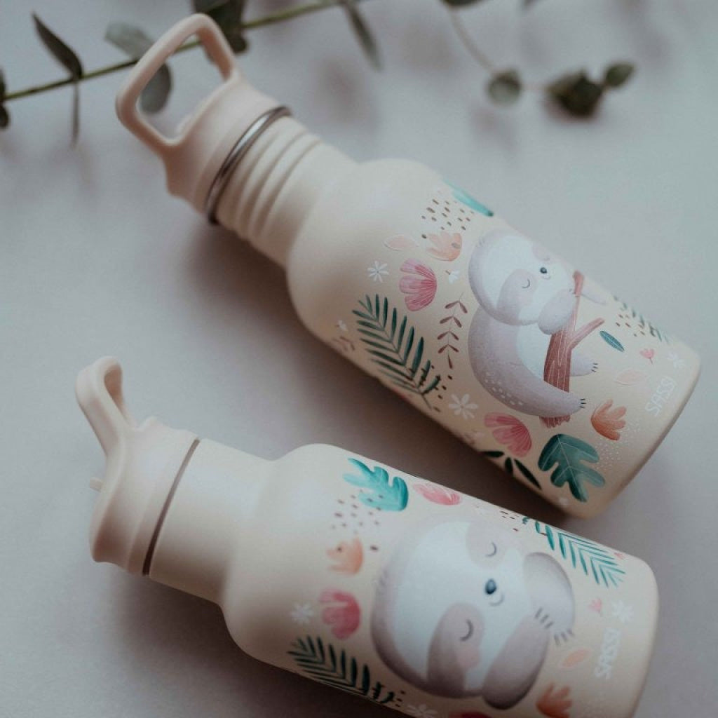 Sassi Gnawy the Sloth 500 ml Stainless Steel Bottle SASSI