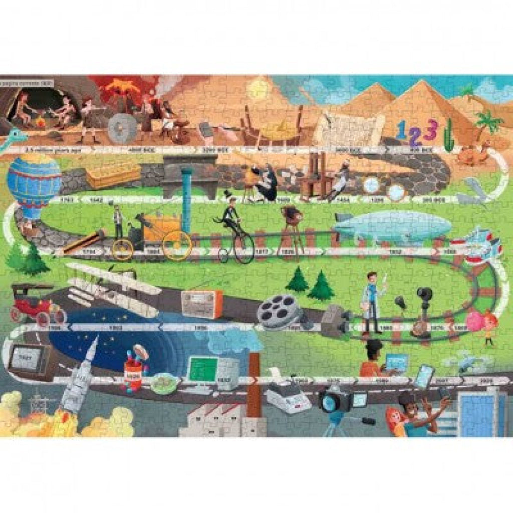 Sassi Mega Atlas: The Ultimate Atlas Puzzle Set: Inventions (500 Pieces) - SASSI