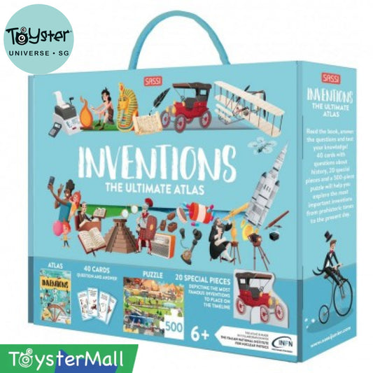 Sassi Mega Atlas: The Ultimate Atlas Puzzle Set: Inventions (500 Pieces) - SASSI