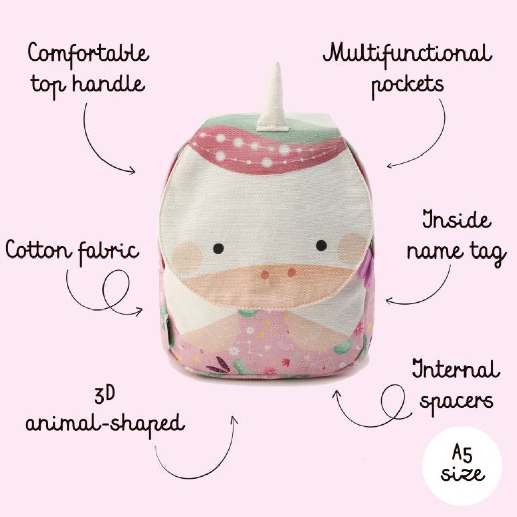 Sassi Sparkly The Unicorn Mini Backpack A5 Sassi