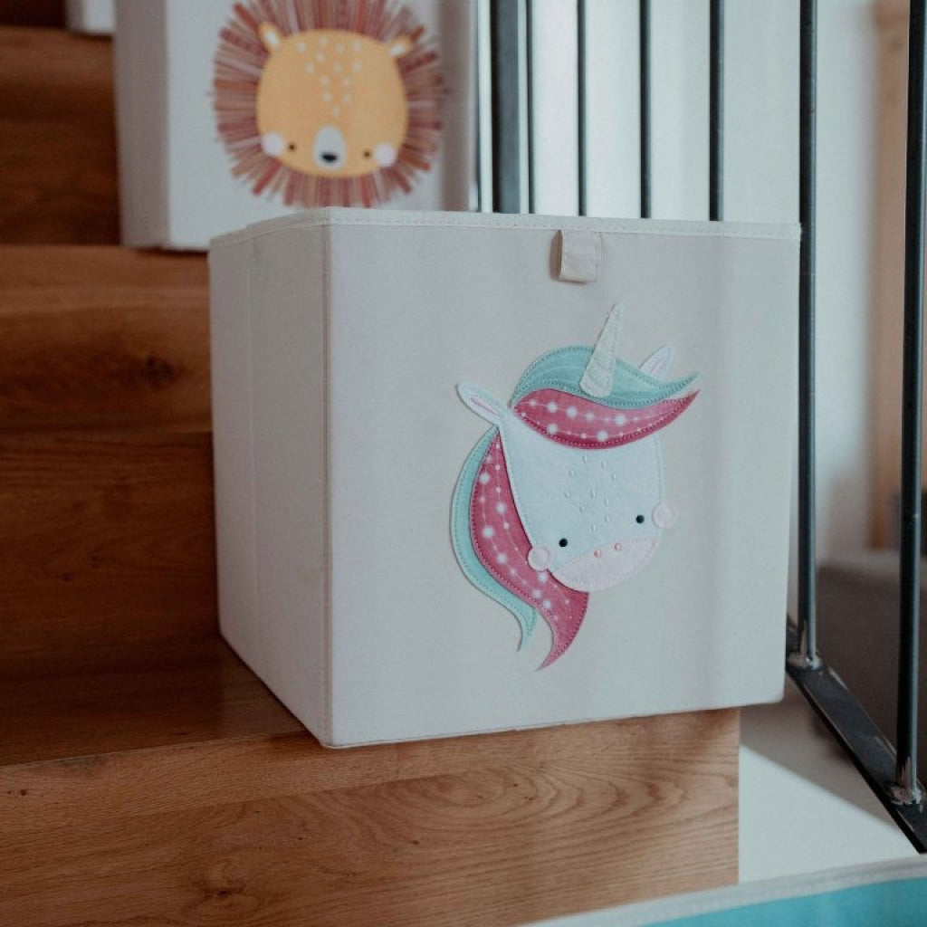 Sassi Storage Square Box - Sparkly the Unicorn SASSI