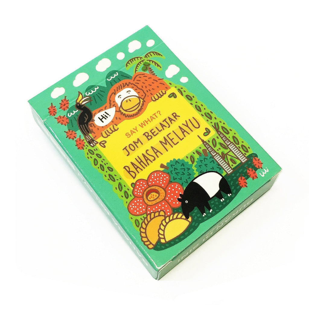SAY WHAT? Learn Bahasa Melayu Playing Cards - Card Games