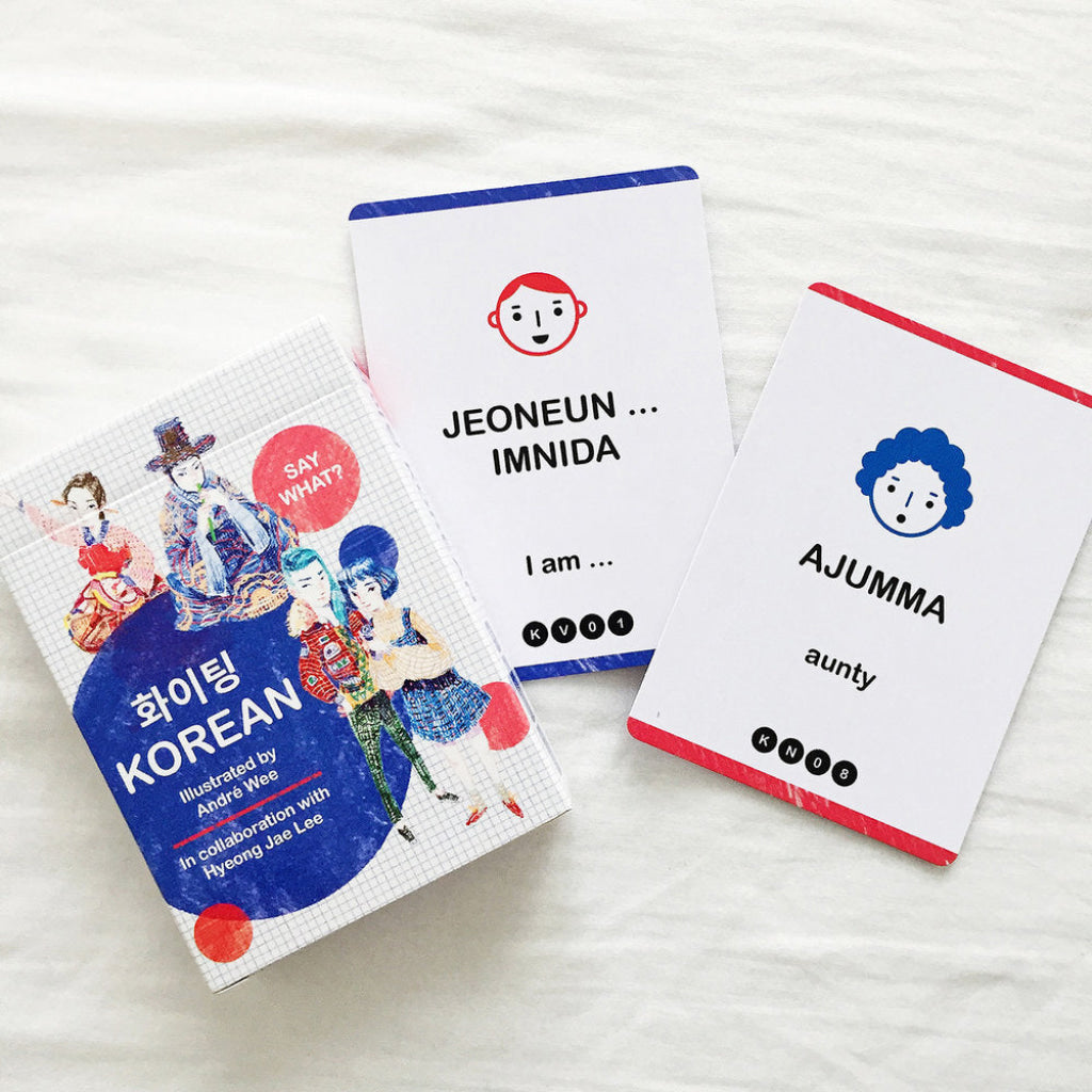 SAY WHAT? Learn Korean Playing Cards - Card Games