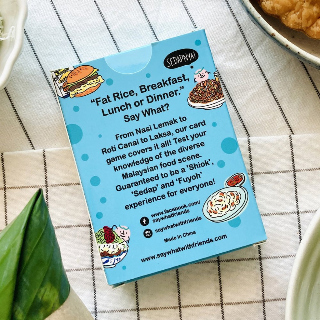 SAY WHAT? Malaysia’s Sedap Food Card Game - Card Games
