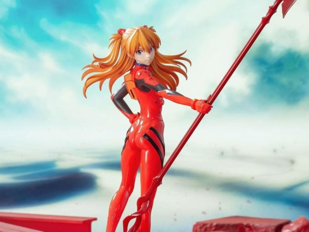 SEGA Luminasta Evangelion: Asuka Shikinami Langley x Spear of Cassius 3.0 + 1.0 Thrice Up Figure - Luminasta