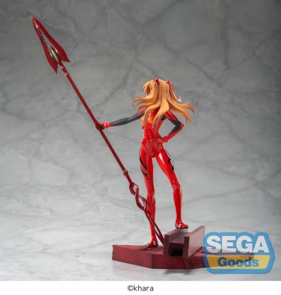 SEGA Luminasta Evangelion: Asuka Shikinami Langley x Spear of Cassius 3.0 + 1.0 Thrice Up Figure - Luminasta