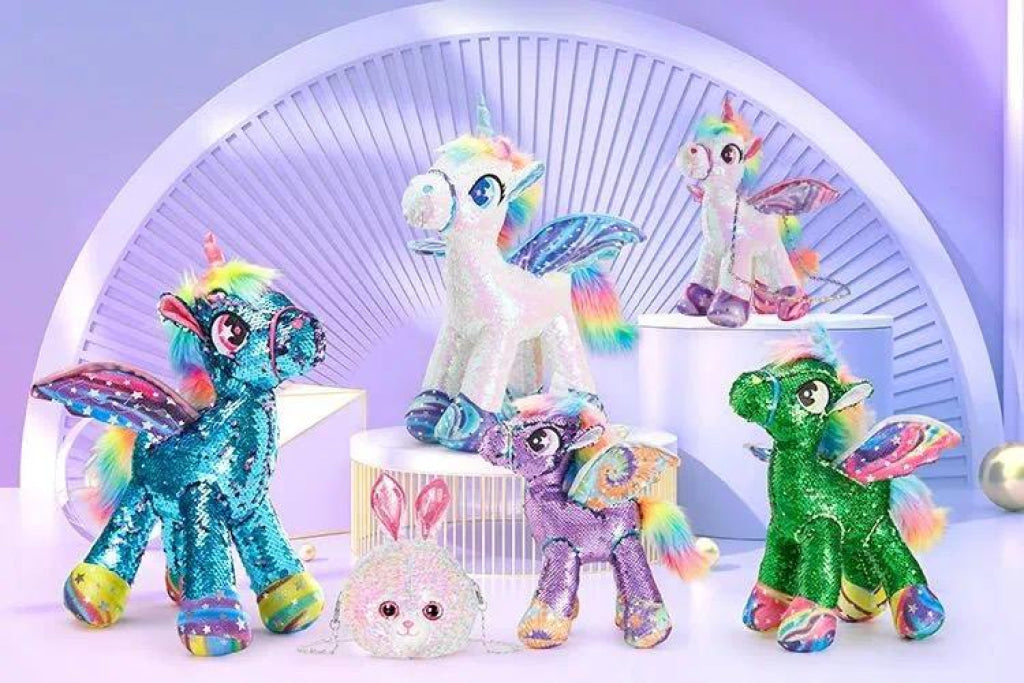 Sequin Standing Arabella Unicorn 50Cm Cozyworld