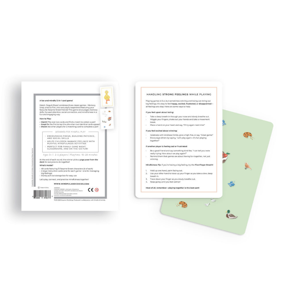 Sesame Street 3-in-1 Card Game - Activity Cards