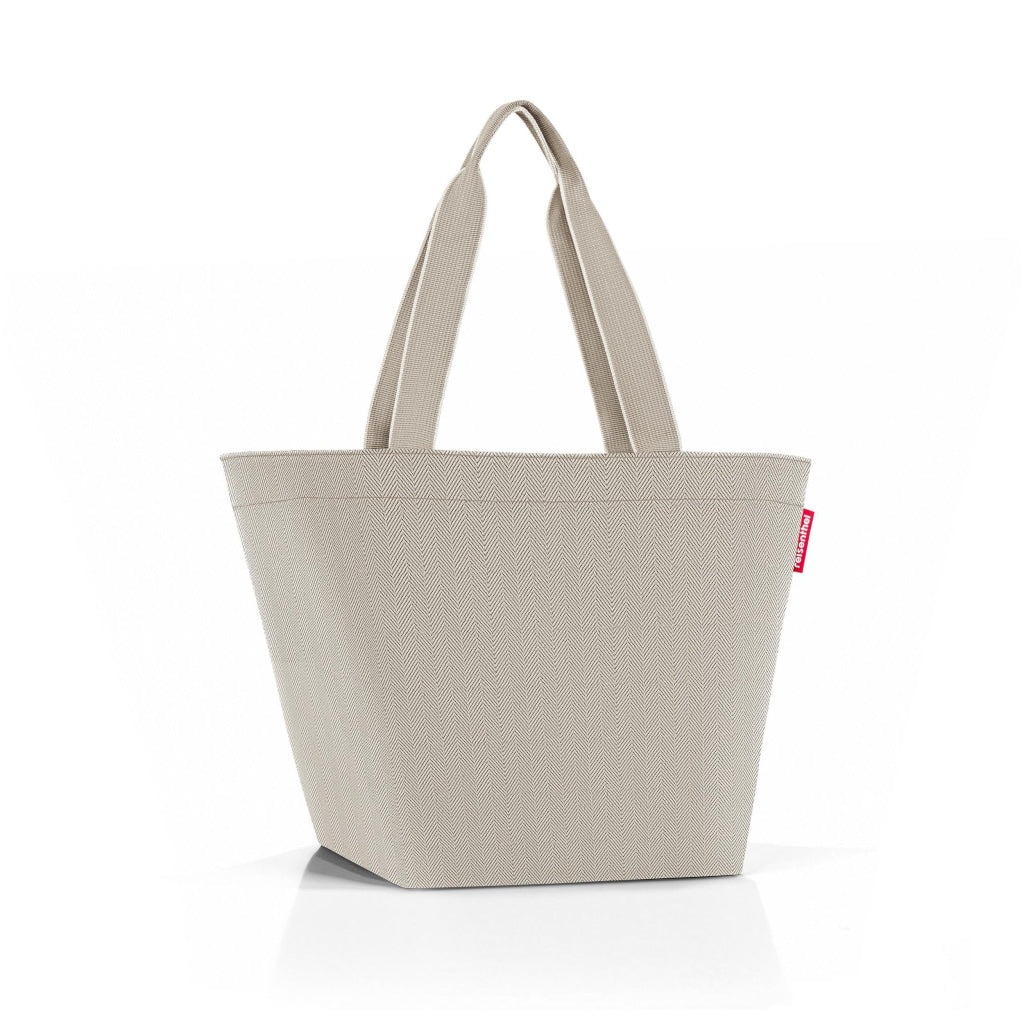 shopper M herringbone sand - Shopping Bag