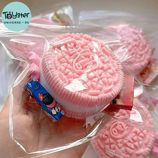 Silicone Big Sandwich Biscuits Stress Relief Squishy