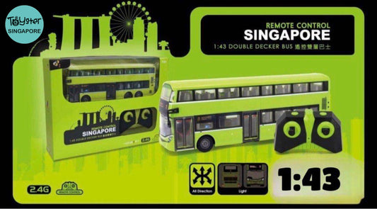 Singapore Bus (Green) Rc Car - Scale: 1:43 Tiny