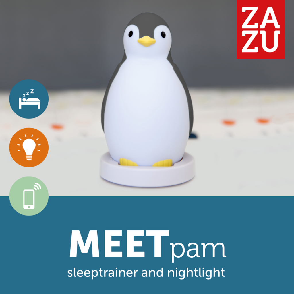 Sleep Trainer with Nightlight and Wireless Speaker - Pam the Penguin - Nightlight