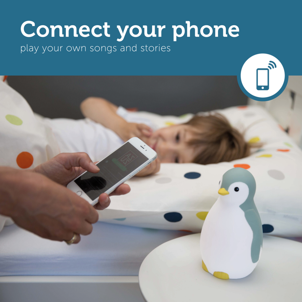 Sleep Trainer with Nightlight and Wireless Speaker - Pam the Penguin - Nightlight