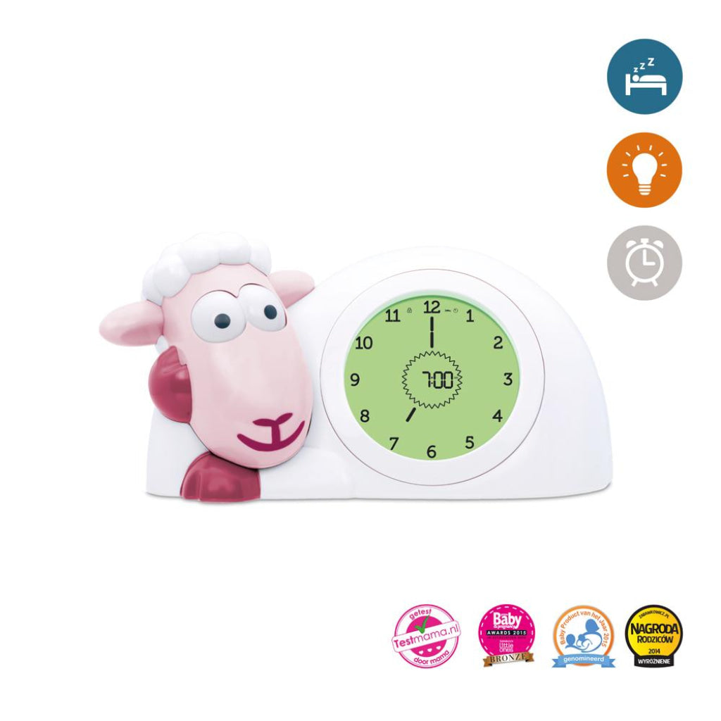 Sleep Trainer with Nightlight - Sam the Lamb - Pink - Nightlight
