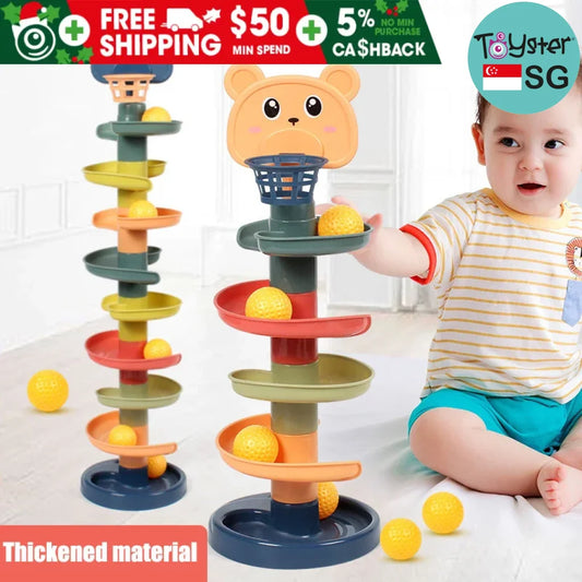 Sliding Rolling Balls Tower For Kids