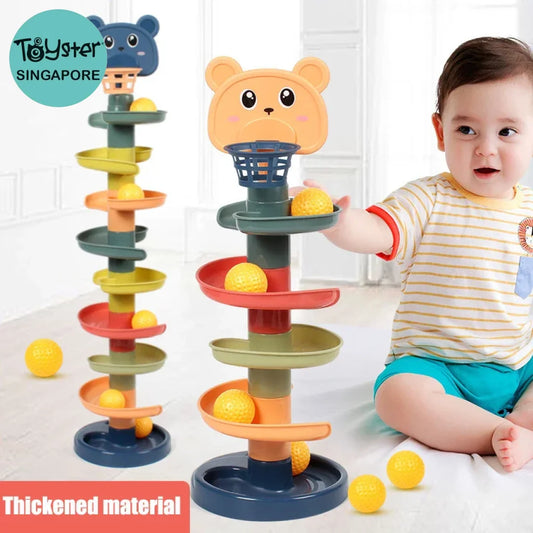 Sliding Rolling Balls Tower For Kids