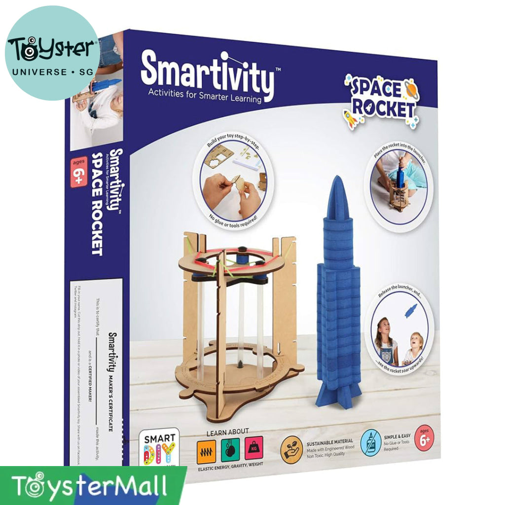 Smartivity Blast-off Space Rocket DIY STEM Construction Toy - Brain