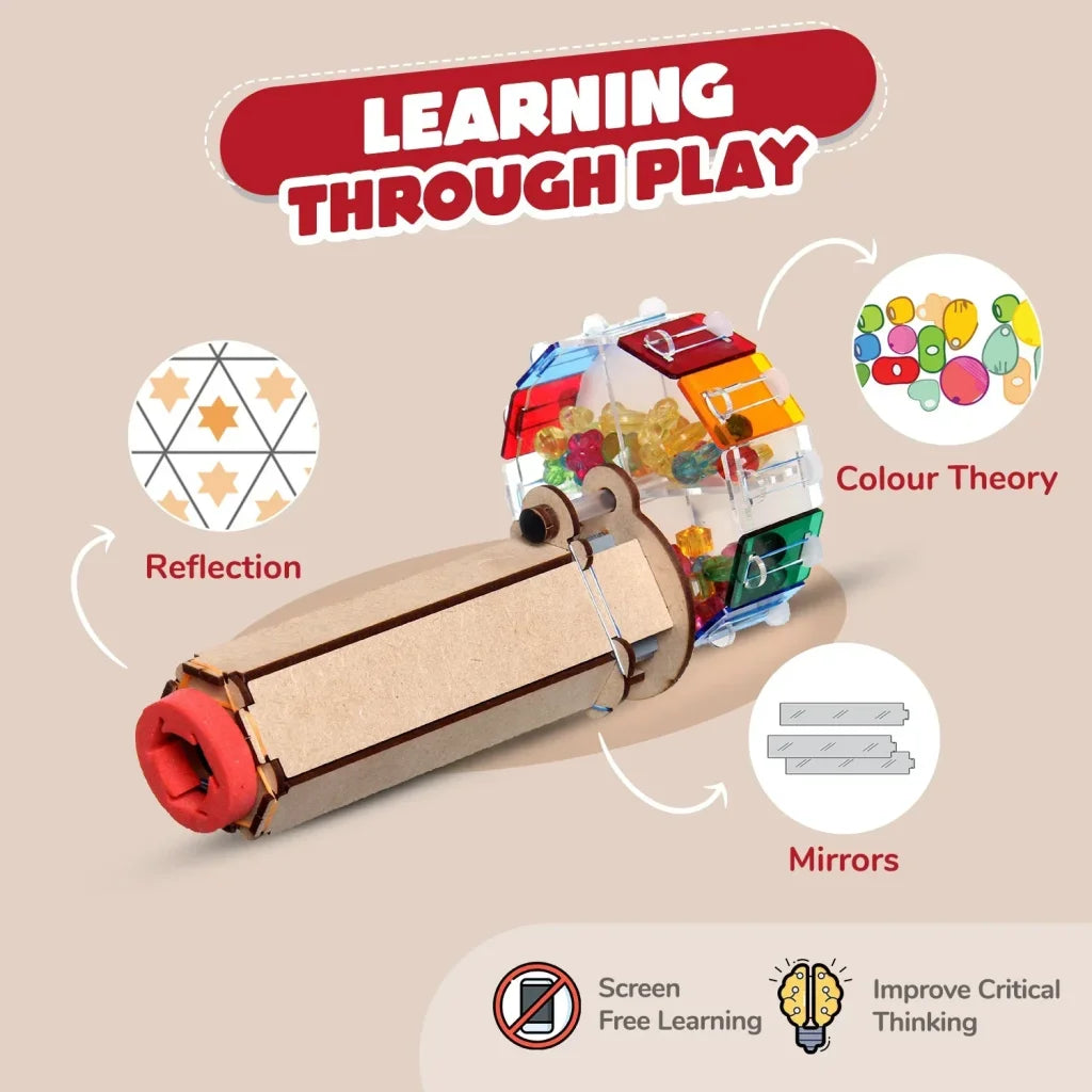Smartivity Fantastic Optics Kaleidoscope DIY STEM Construction Toy - Brain