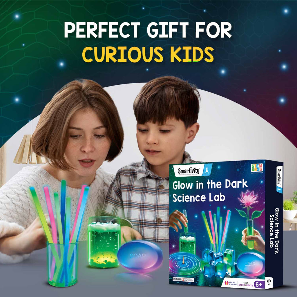 Smartivity Glow in the Dark Science Kit DIY Science Experiments - Brain