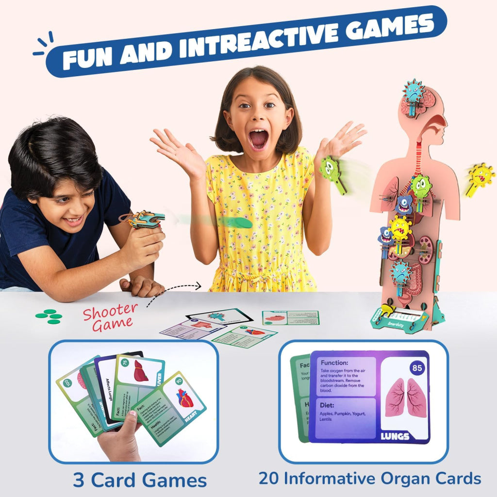 Smartivity Human Body 5-in-1 DIY STEM Construction Toy - Brain