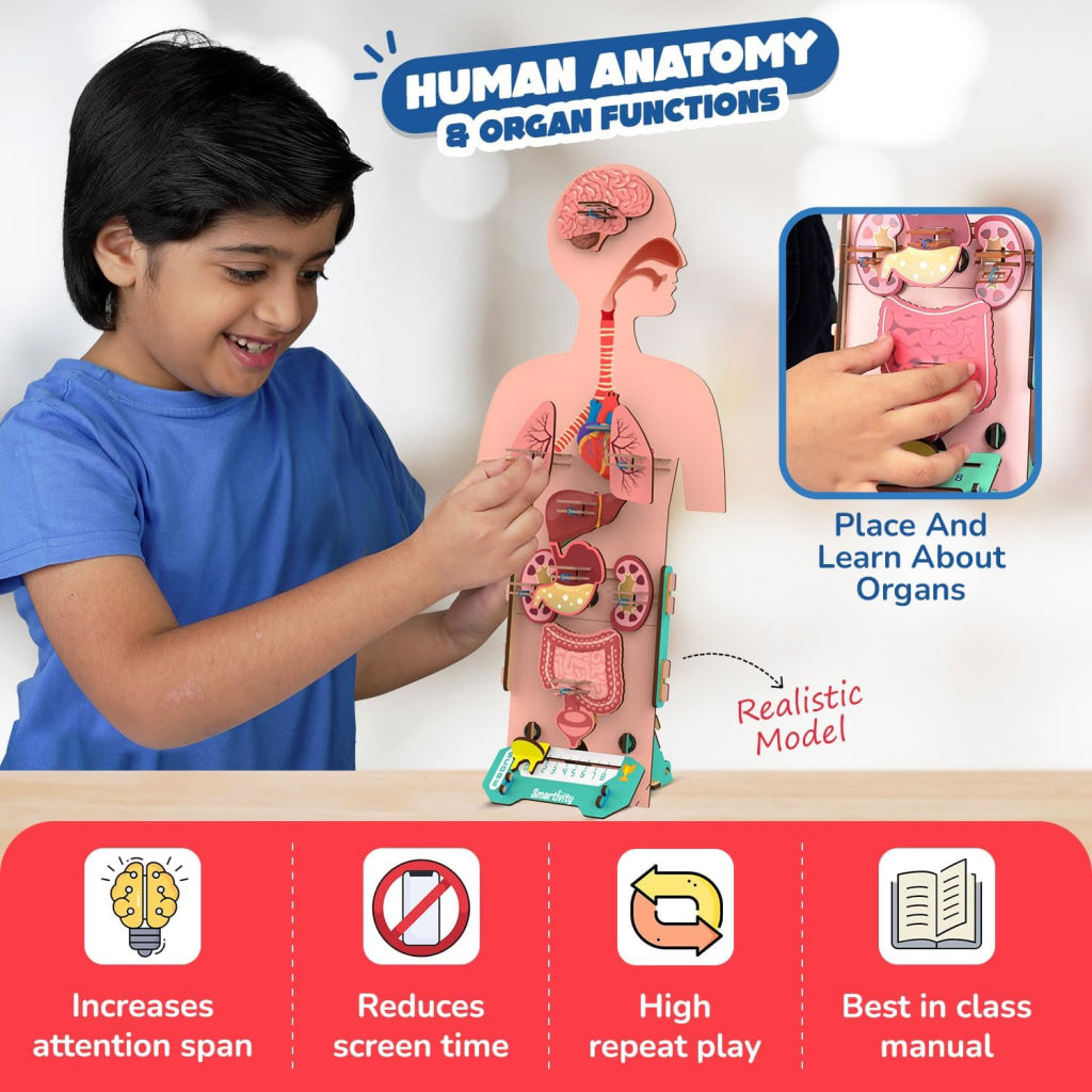 Smartivity Human Body 5-in-1 DIY STEM Construction Toy - Brain