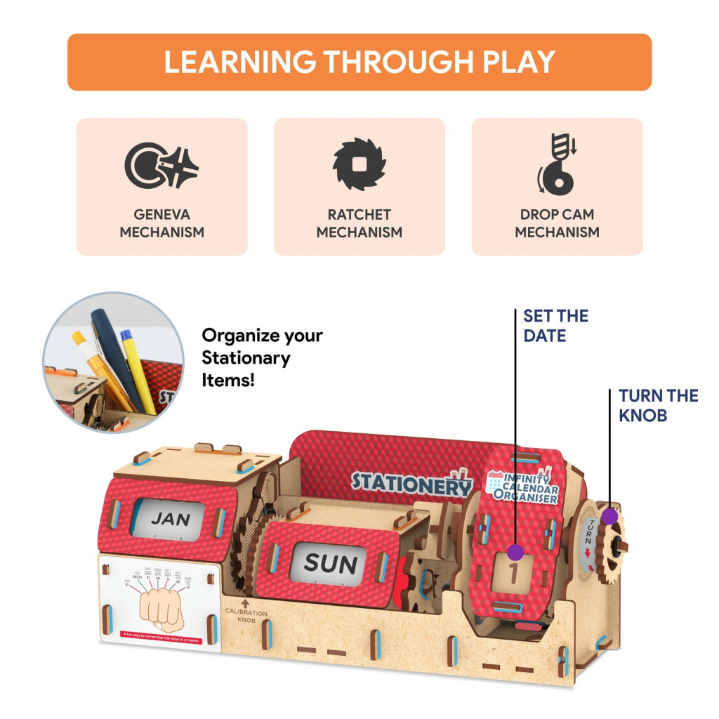 Smartivity Infinity Calendar Organiser DIY STEM Construction Toy - Brain