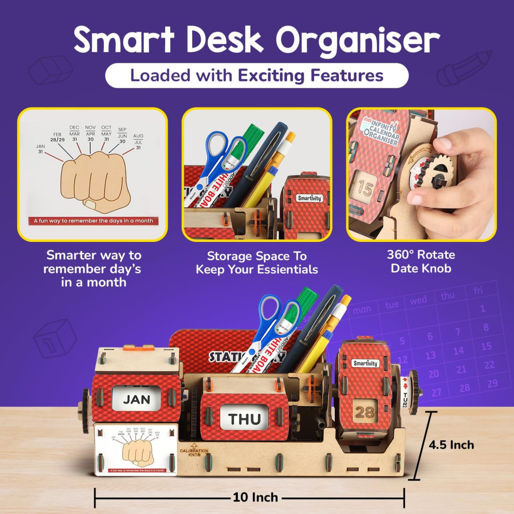 Smartivity Infinity Calendar Organiser DIY STEM Construction Toy - Brain