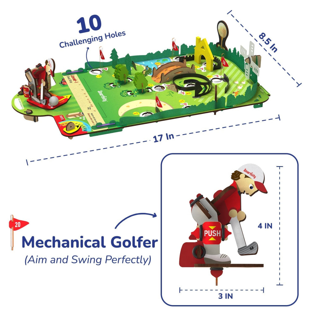 Smartivity Mini Golf DIY STEM Construction Toy - Brain