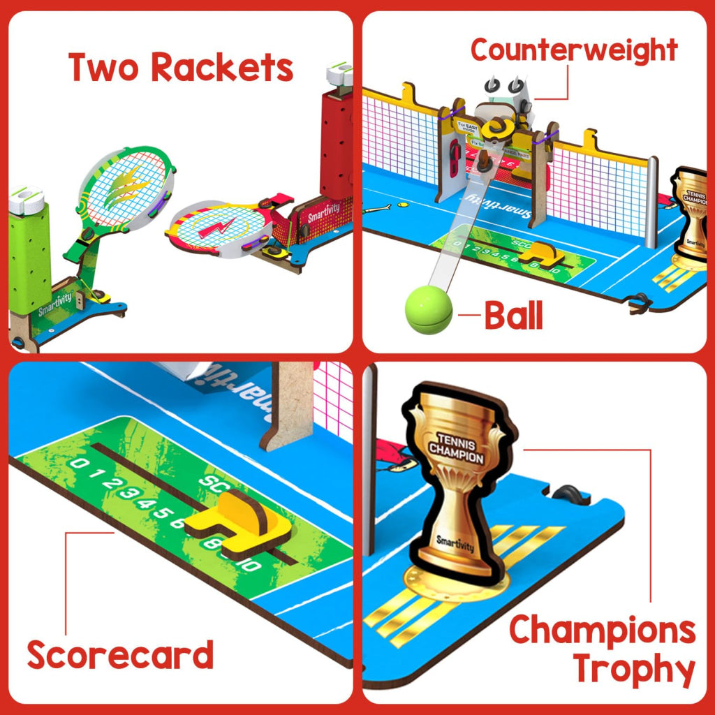 Smartivity Mini Tennis DIY STEM Construction Game - Brain