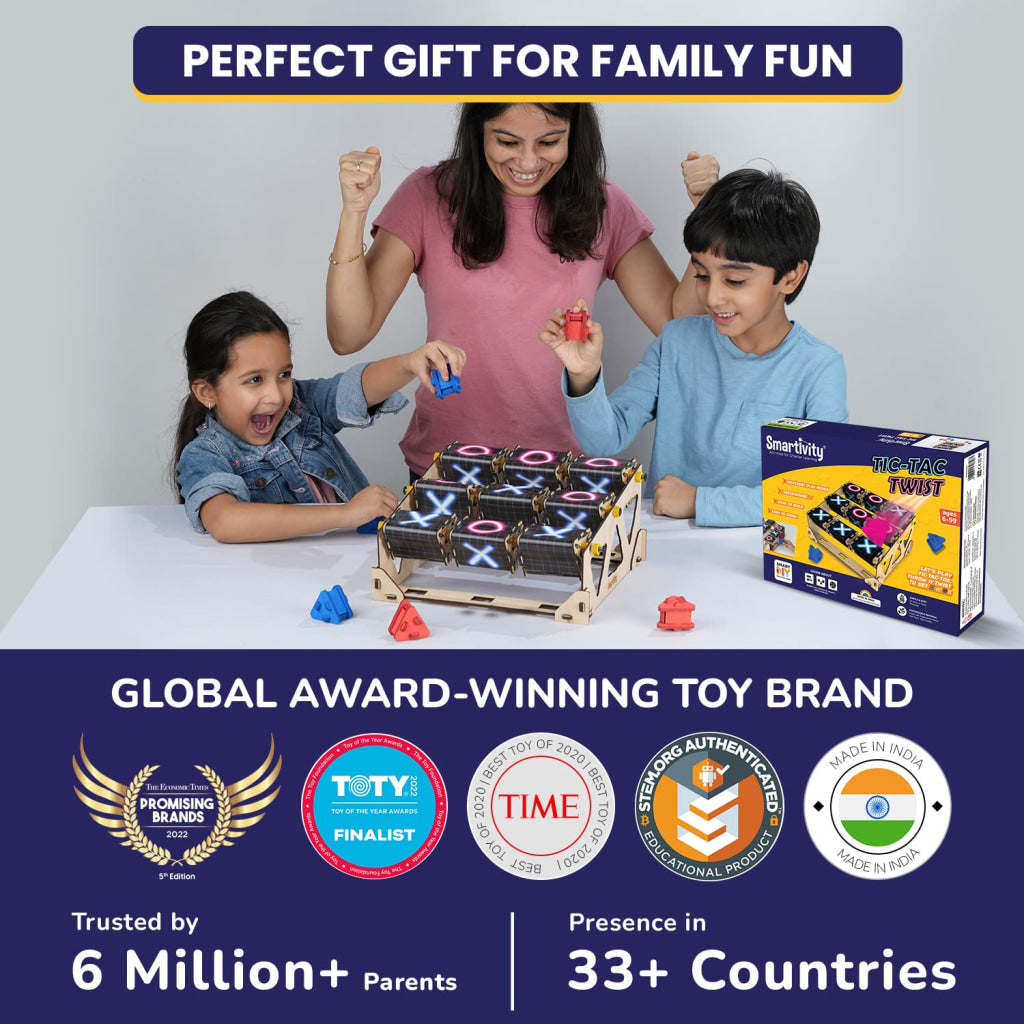 Smartivity Tic Tac Twist DIY STEM Construction Toy - Brain