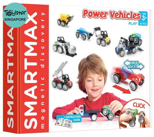 Smartmax Power Vehicles Stem Magnetic Building Set