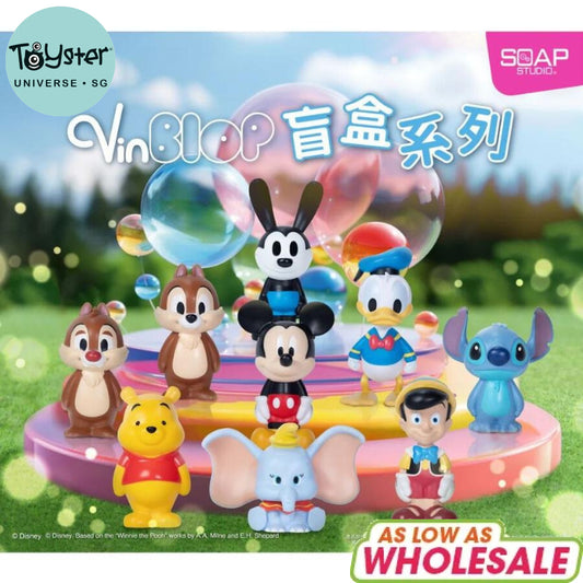 Soap Studio Disney Vin-Blop Classic Character Figure Blind Box - Assorted - Disney