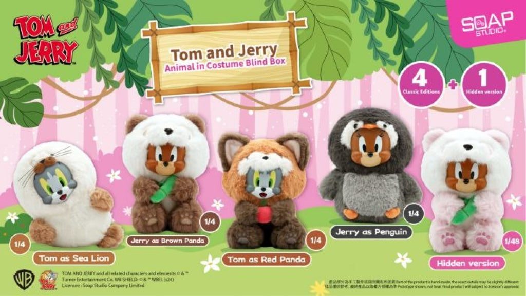 Soap Studio Tom And Jerry Animal In Costume Series Blind Box - Tom & Jerry