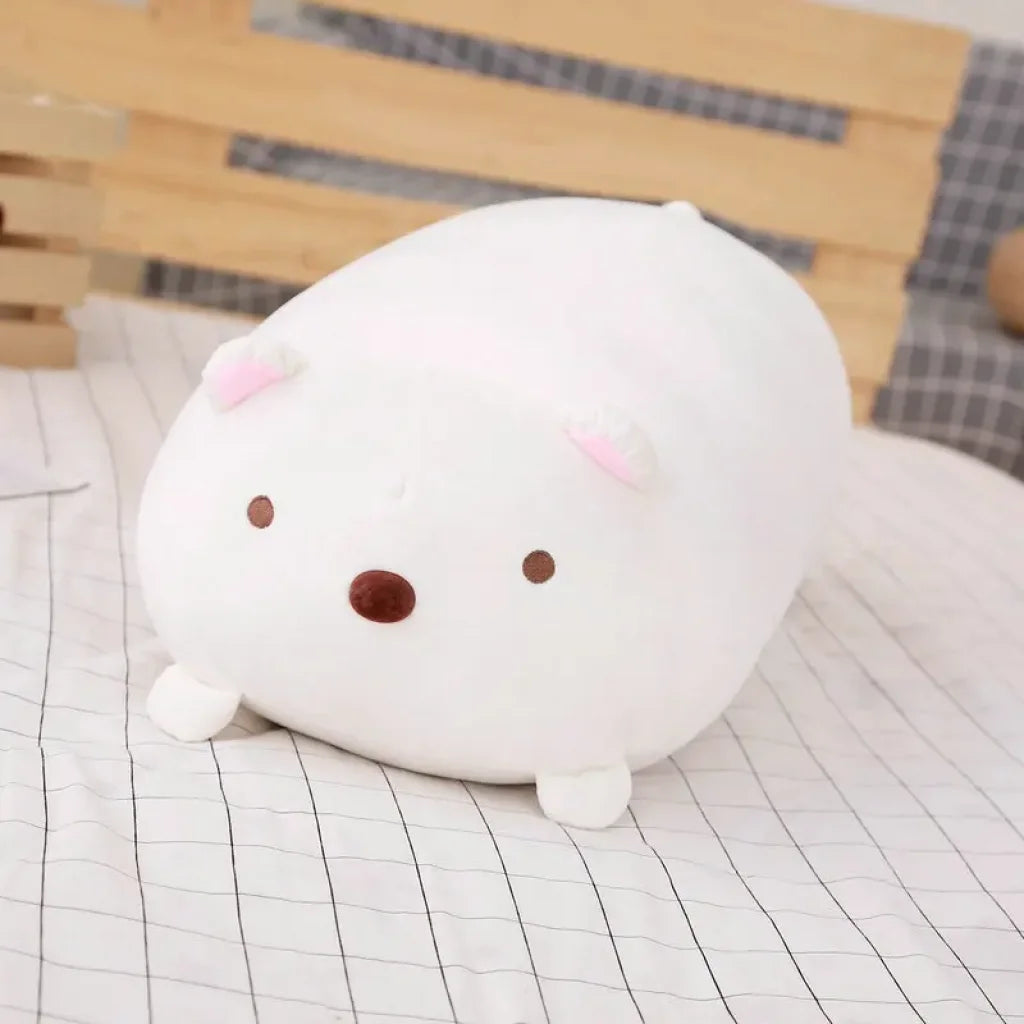 Soft Animal Cute Corner Cushion 20-90cm - white / 60cm