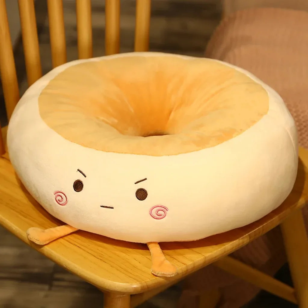 Soft Cushion Round Hole Bread-Shaped Angry / 38Cm